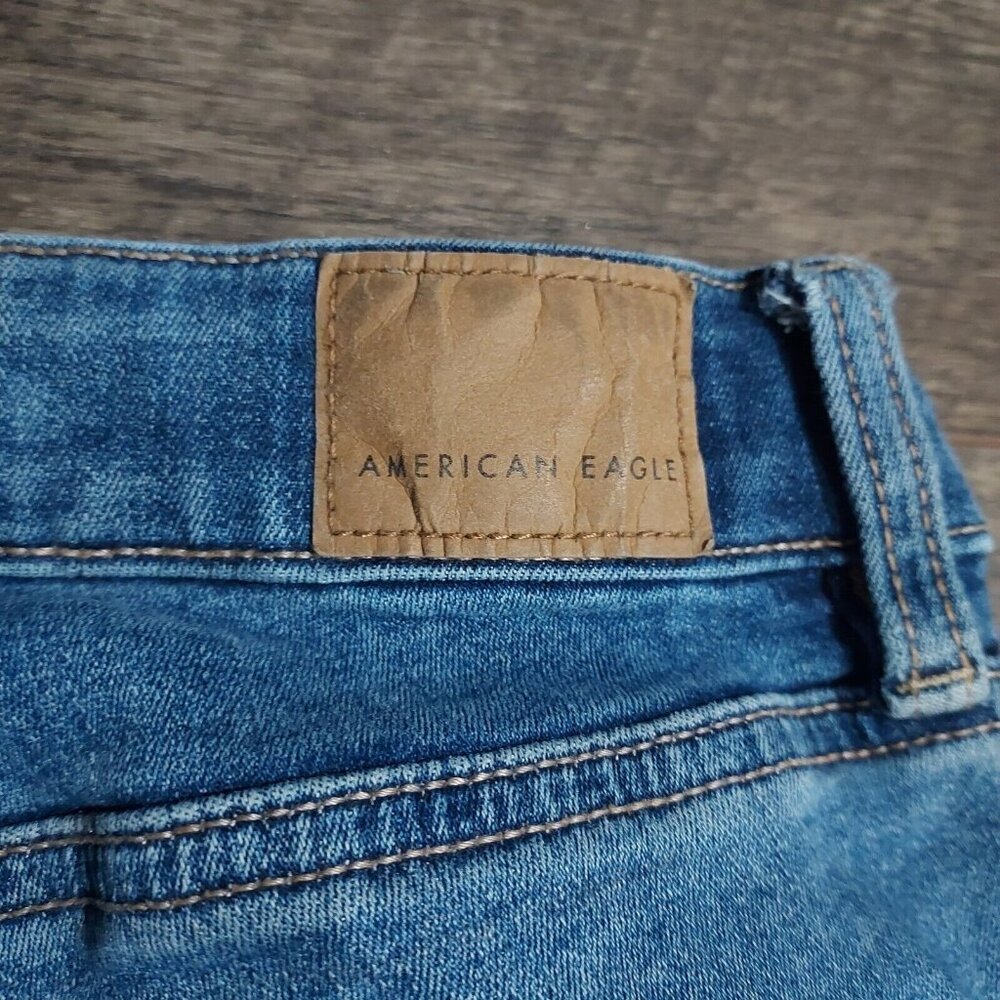 American Eagle Ne(x)t Level Stretch Women Jeans Back Pocket Detail 2Long - Picture 10 of 11